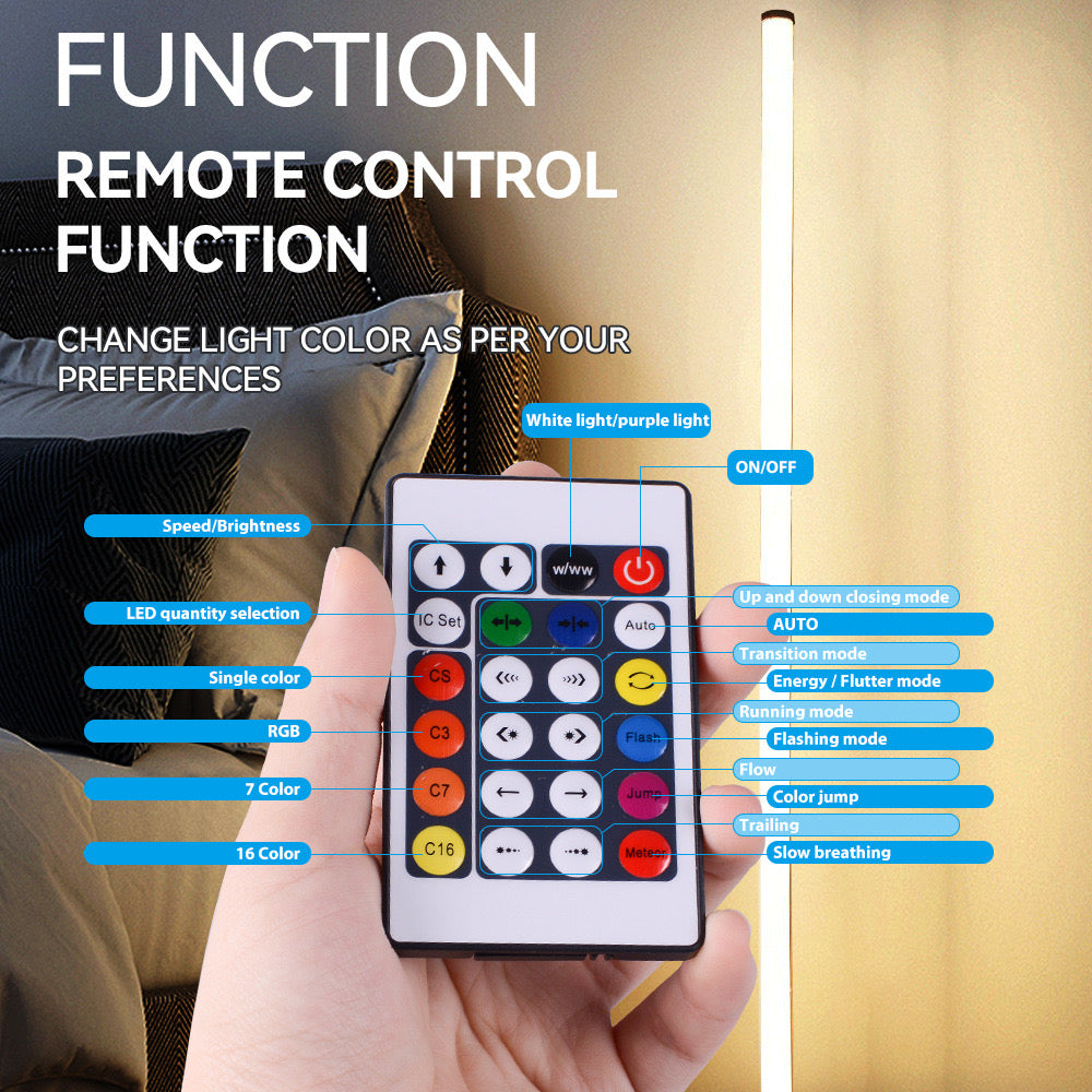 USB Powered LED Lights for Bedroom, Floor Lamp Room Lights,Color Changing Floor LED Light with Remote Control,Decorative Floor Ambient Night Light for Bedroom, Living Room, Game Room,Indoor Lighting, Cozy Lighting for Home Decor（副本）